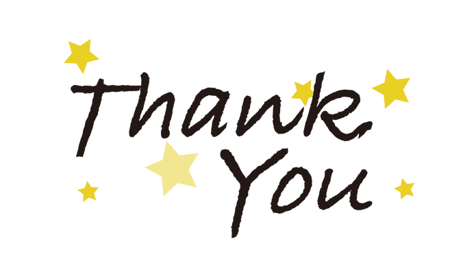thank you text logo